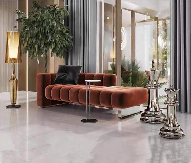 Custom Velvet Recliner Sofa Hotel Rooms Furniture Luxurious And Cosy