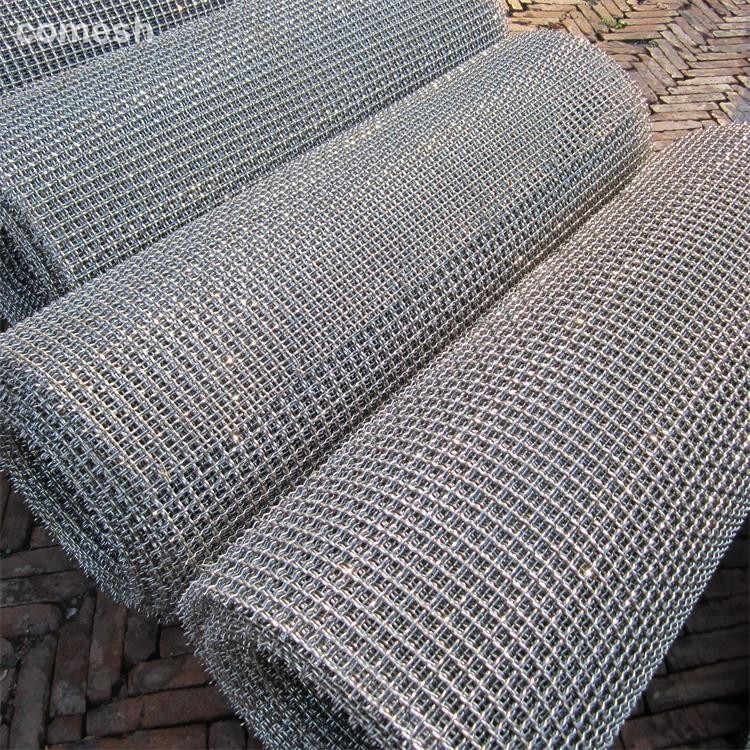 Customized Stainless Steel Crimped Woven Wire Mesh For MIning and Architectural Application