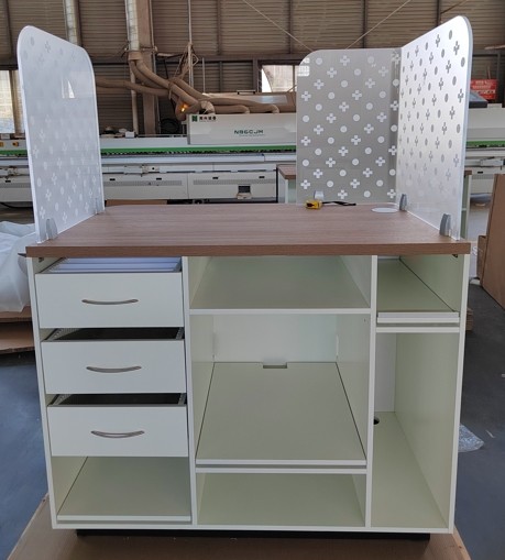 Buy cheap Modern Office Computer Desk With 3 Fabric Drawers Study Structure product