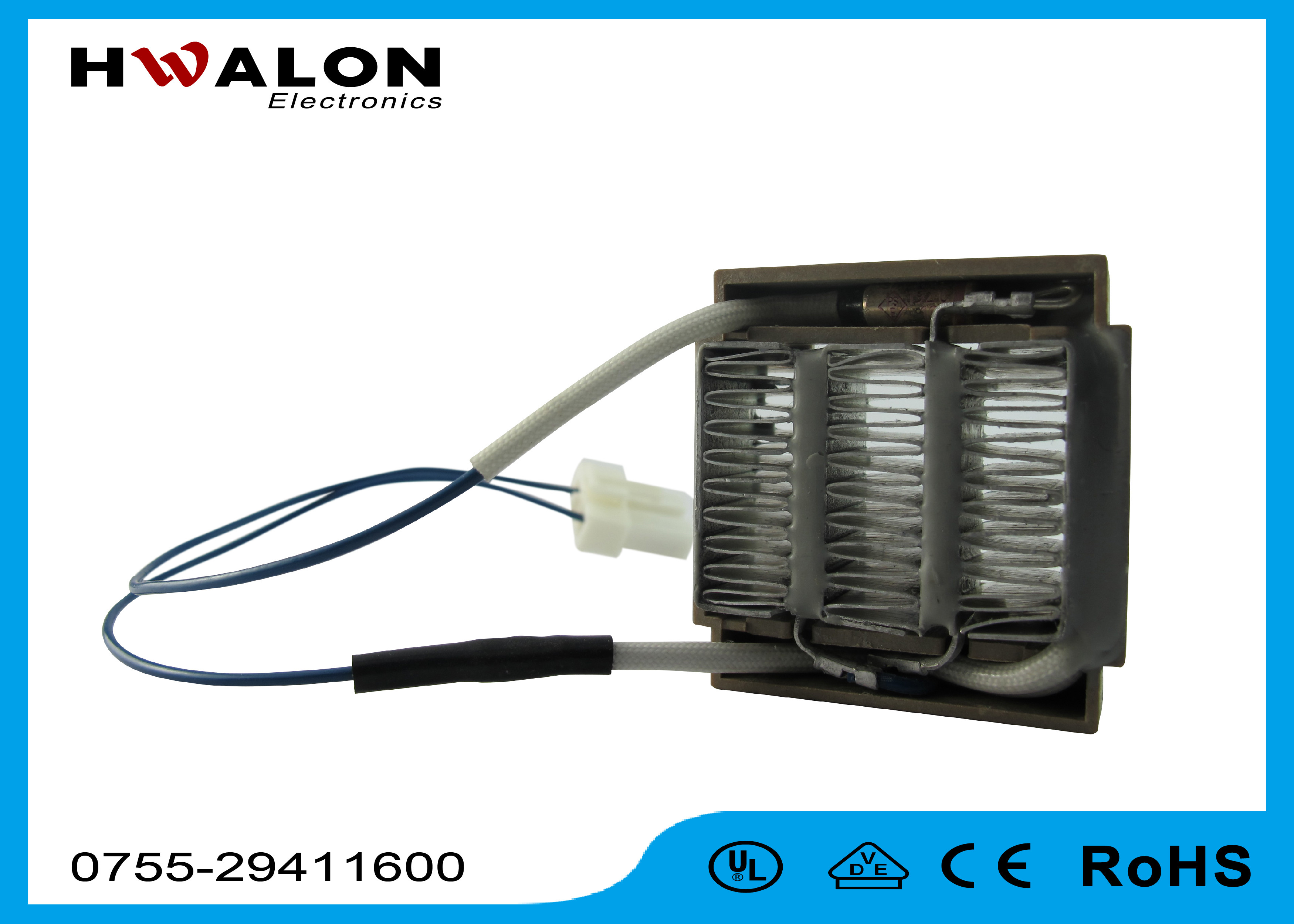 Customized Ceramic Air Heater For Air Conditioner, 1-330kohms Resistance
