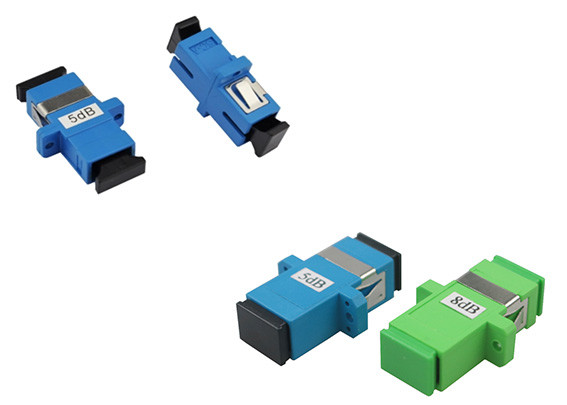 SC / UPC SM Fiber Optic Attenuator , Fixed Optical Attenuator 55dB 65dB