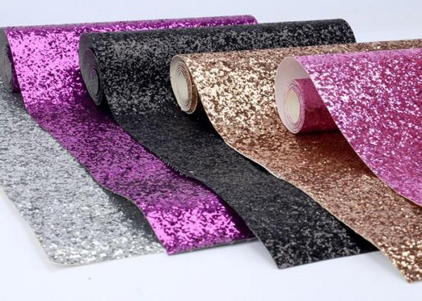 Quality Fancy Spandex Chunky Glitter Fabric 54" Width For Shoes And Hair Bow for sale
