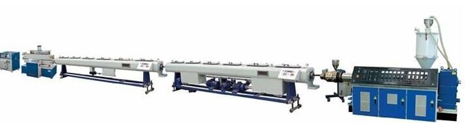 Single Screw Plastic Tube Making Machine , Customized PE Pipe Extrusion Line 0