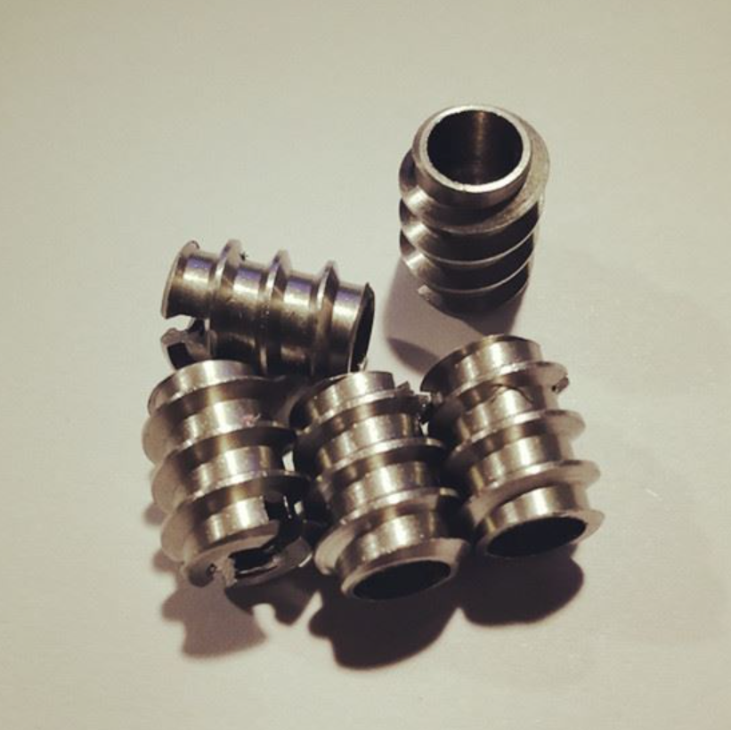 DIN 7965 Slotted Threaded Inserts Self Tapping Nuts Stainless Steel