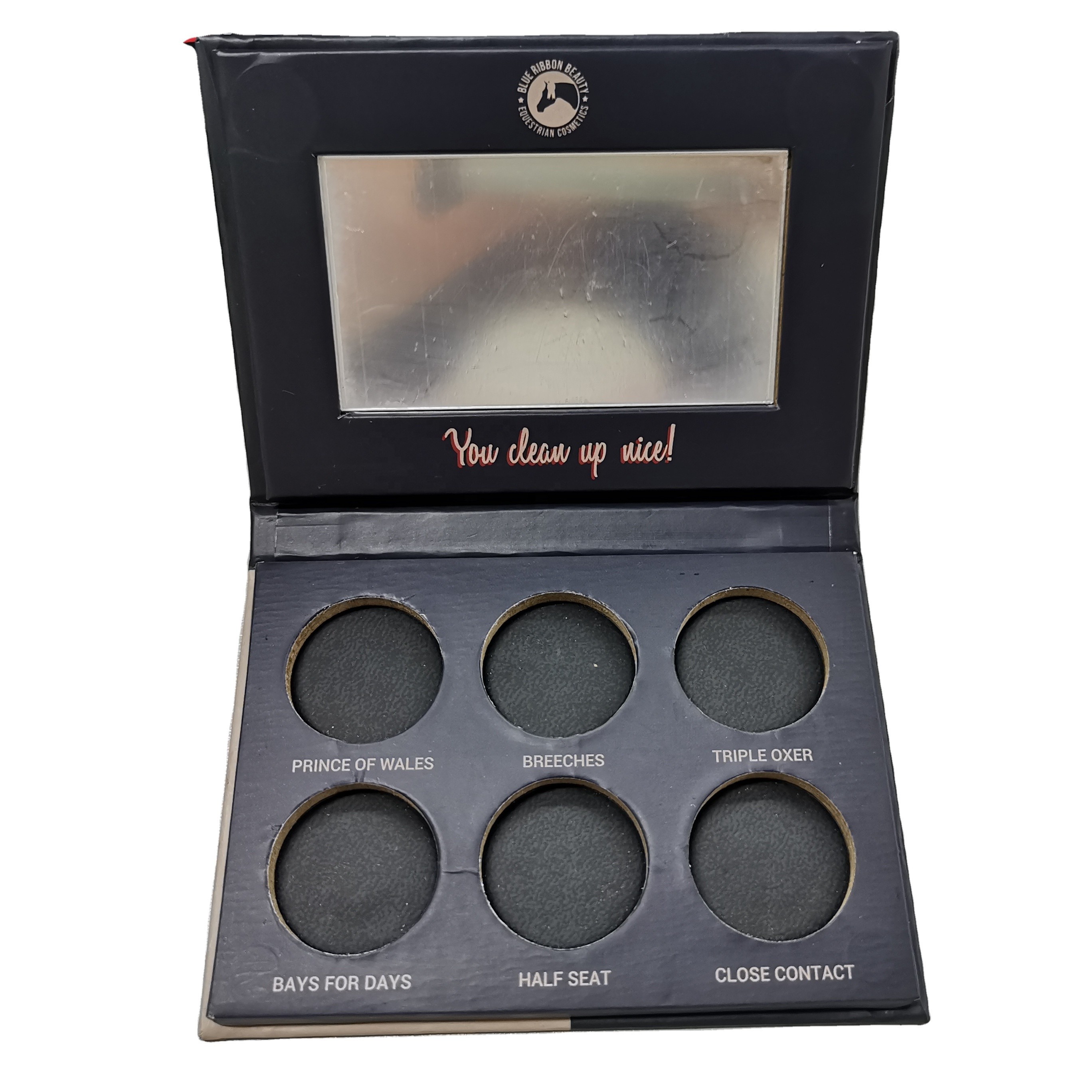 Empty Cardboard Eyeshadow Palette Packaging Box 1200gsm