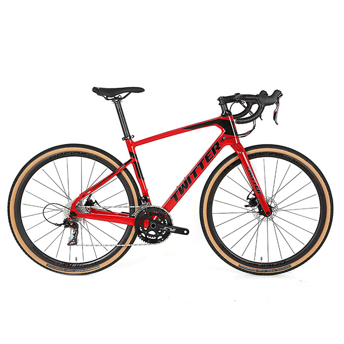 22S Carbon Fiber Gravel Bike 700*40C Wheel With Double Disc Brake