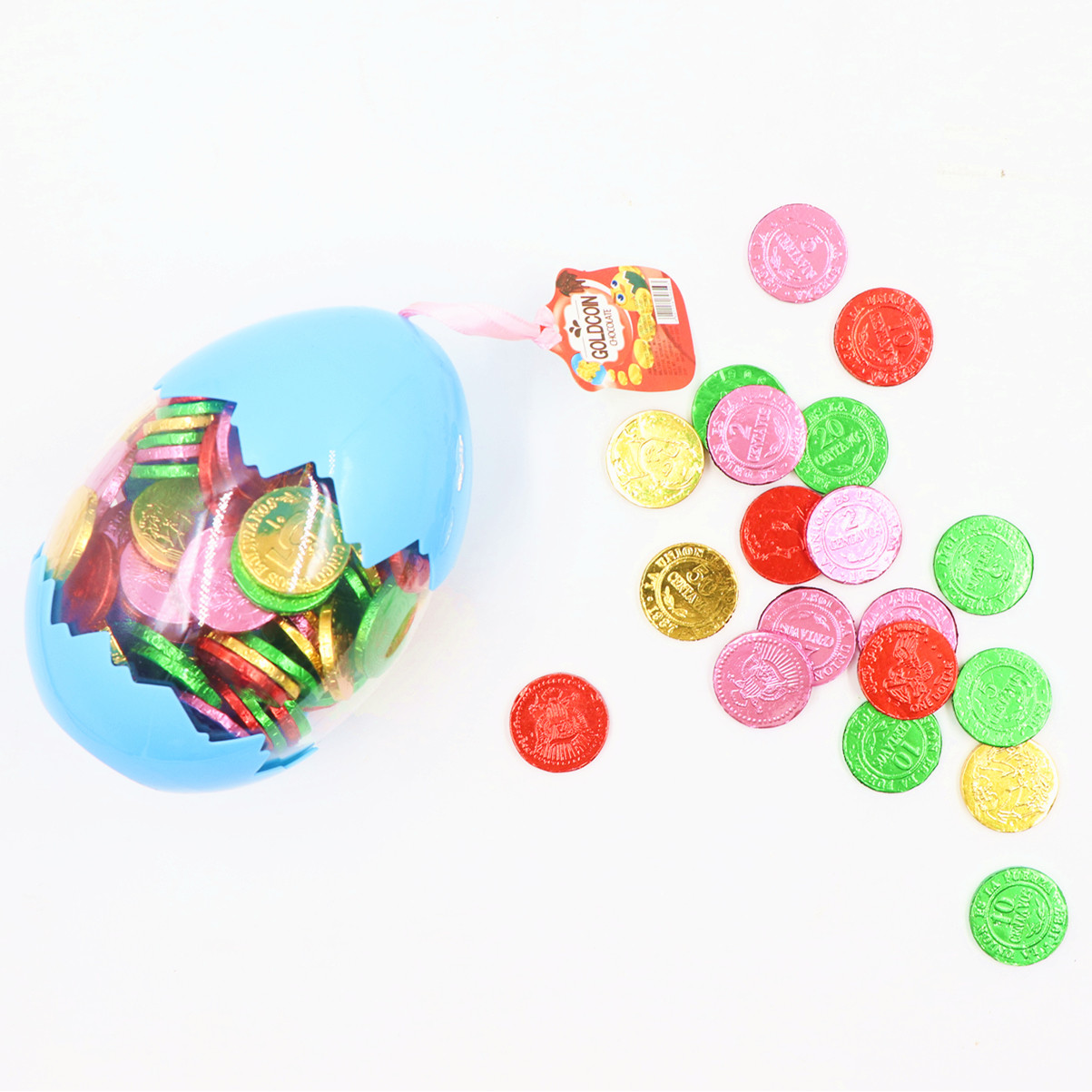 2g*150pcs Egg Shape Chocolate Coin Dessert Sweet Snack