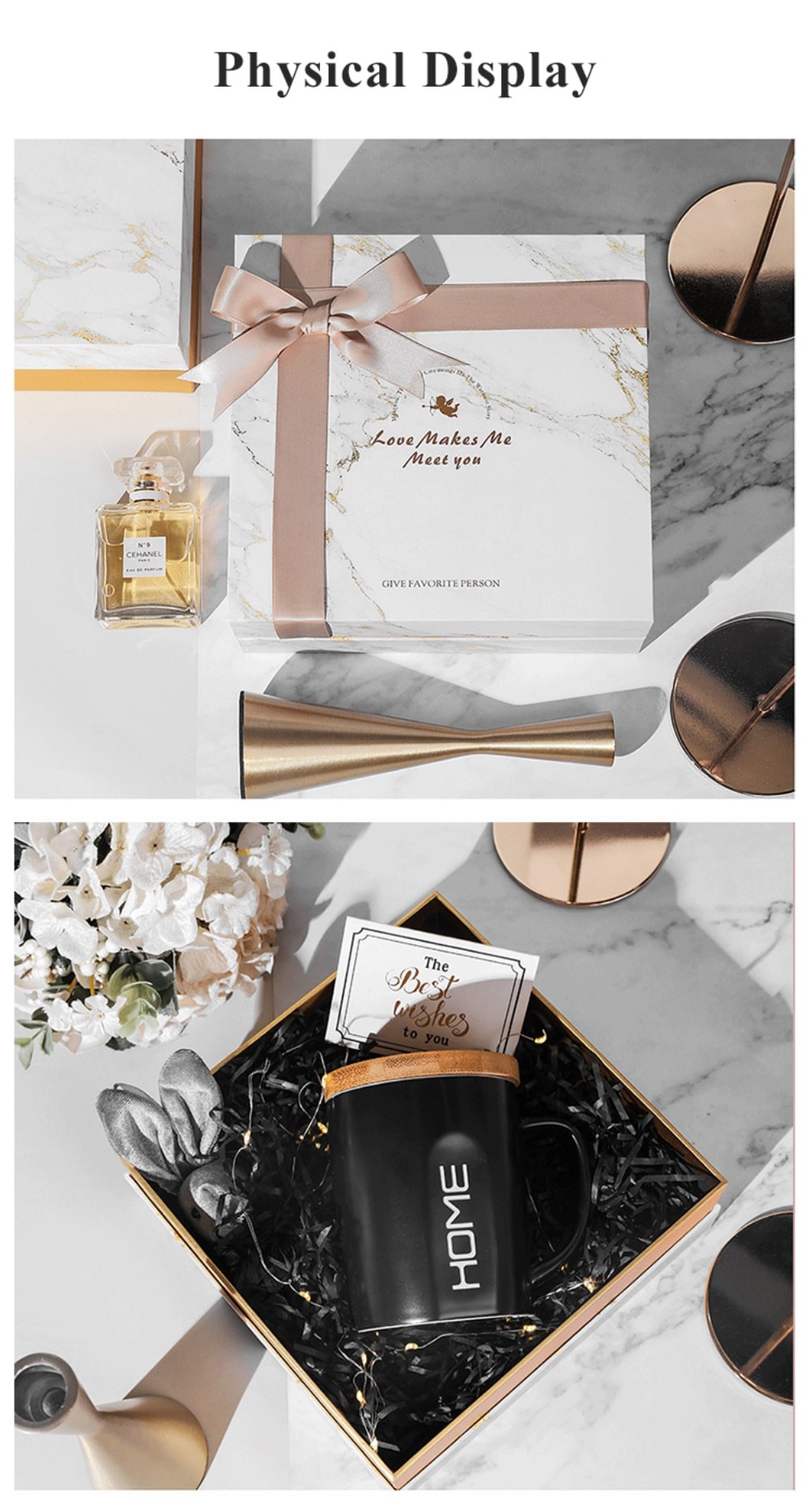 21*21*9cm Marble Texture Rigid Paper Gift Box , Lift Off Lid Box For Wedding Favor