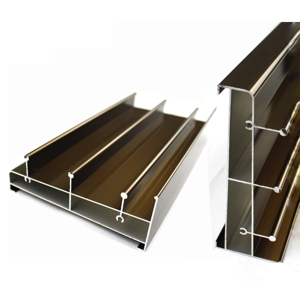 Electrophoresis Coating Aluminium , Snap Frame Profile , Strangle Shape For Rail
