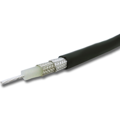 RG214 Coaxial Cable Stranded Silver Plated Copper with Double SPC Braid 50 Ohm