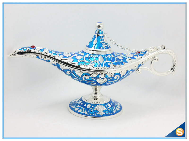 Middle East style metal aladdin lamp trinket box jewelry box for gift