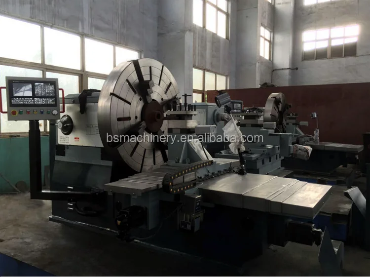 Floor-Mounted Lathe For Turning Flanges Heavy Flange Turning Lathe Horizontal