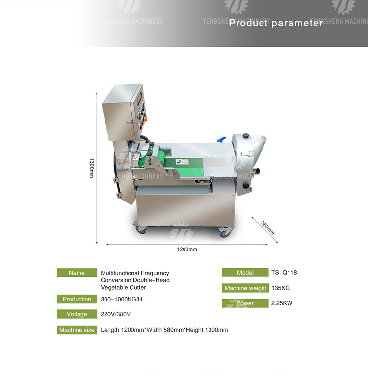 Crumbling Homogenization Industrial Fruit Slicing Machine Vegetable Papaya Tengsheng