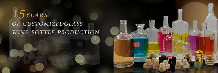 Base Material 500ml 750ml Wine Liquor Bottle with Cork Made of Super Flint Glass