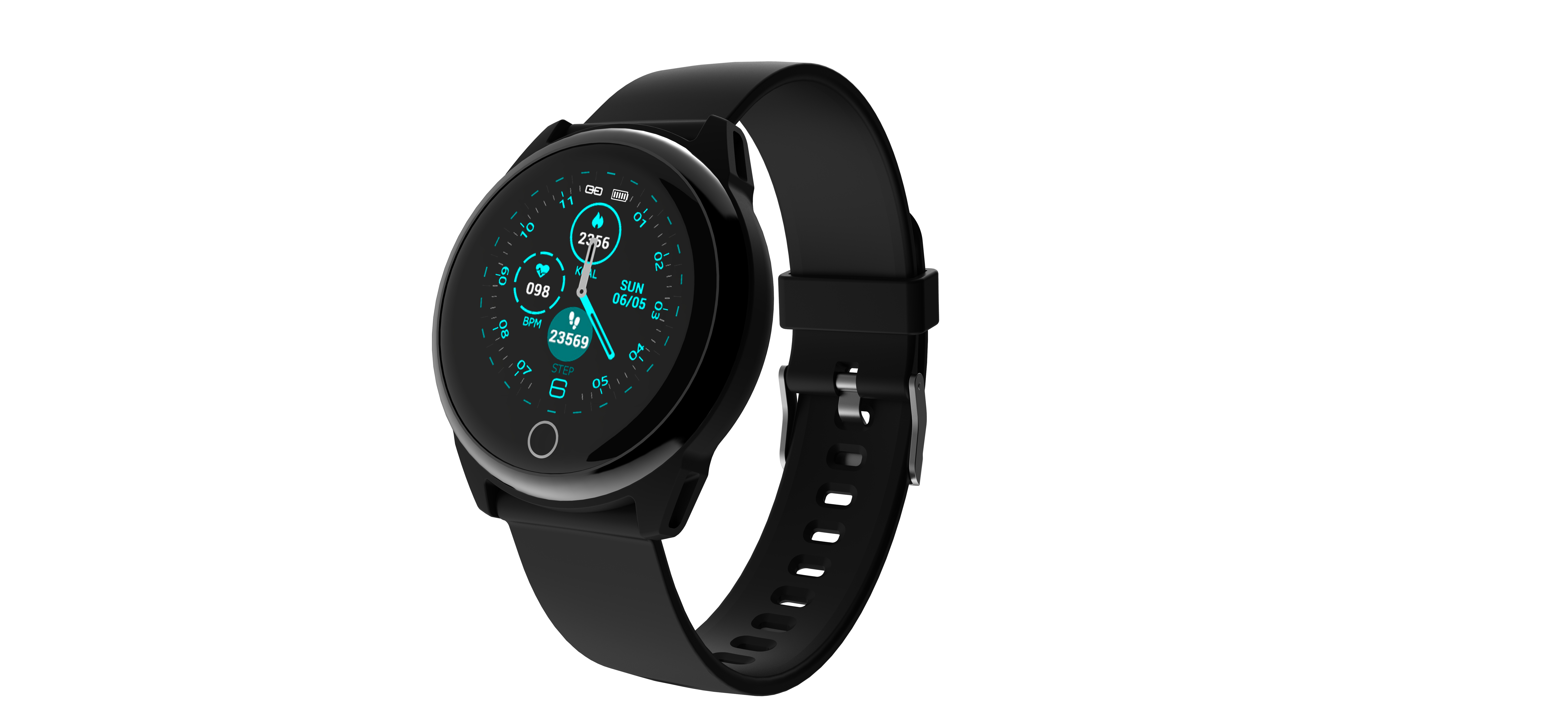 200mAh 3MP Heart Rate Smartwatch Wristband Bracelet Blood Pressure Sport Rate
