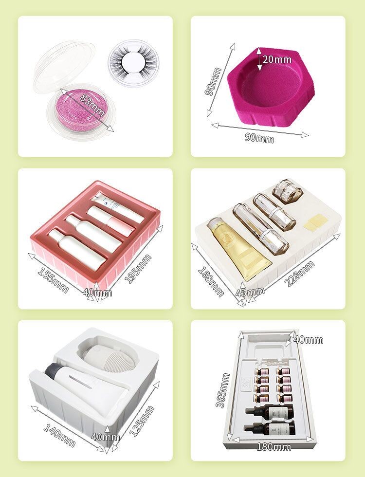 Plastic Cosmetic Packaging Tray Custom Thermoform Cosmetic Packing Tray