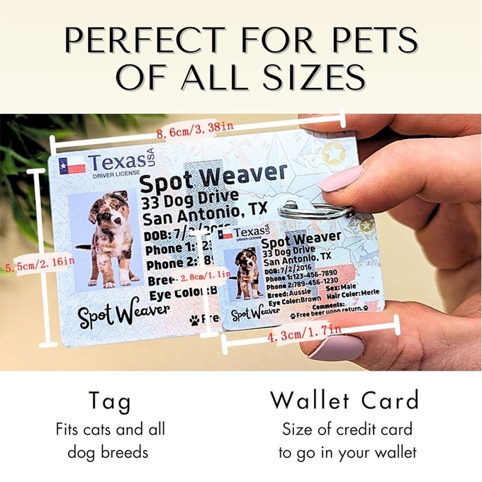 DIY Custom Sublimation Pet ID Tags MDF For Sublimation Printing