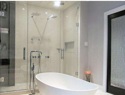 Stainless Steel Square Shower Door Handle 6 "8" Back to Back for Modern Hotel Design