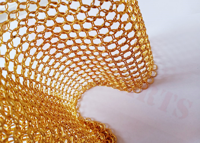 Stainless Steel 10mm Metal Ring Mesh Curtain For Interior Decoration
