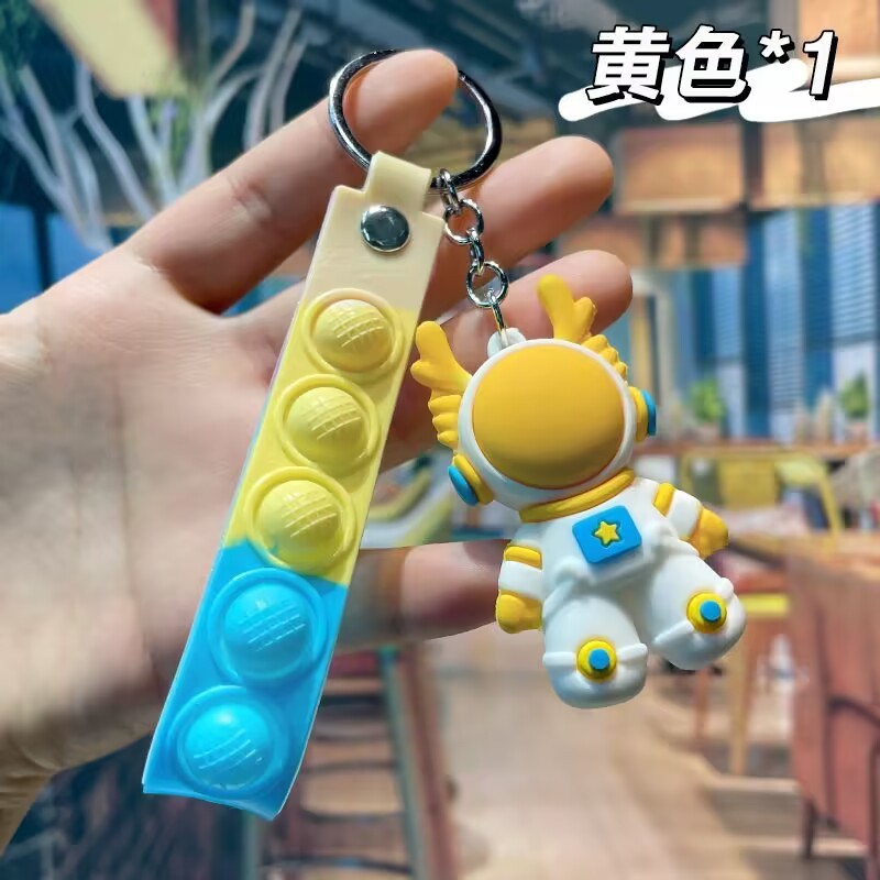Cartoon Space Astronaut Key Chain Cute Keychains for Car Keys Purse Backpack Kids Gift