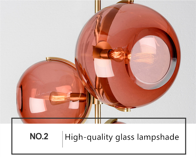 Nordic Pendant Lamp Postmodern Designer Red Glass Pendant Lights(WH-GP-169)