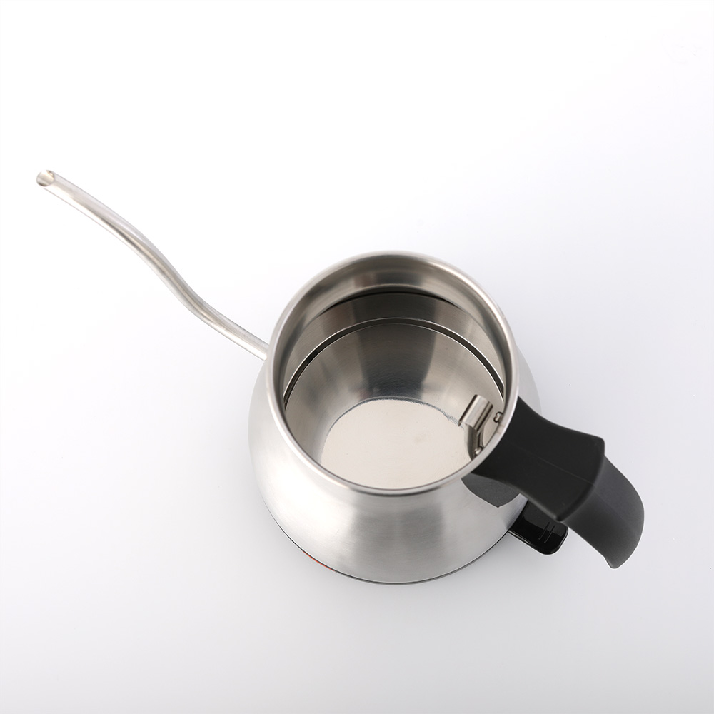 Brushed Stainless Steel Plastic 0.7L Coffee Gooseneck Kettle BPA Free