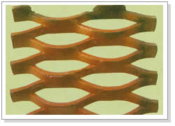 Black Steel Expanded Metal Sheets Diamond Mesh For Highway / Residence