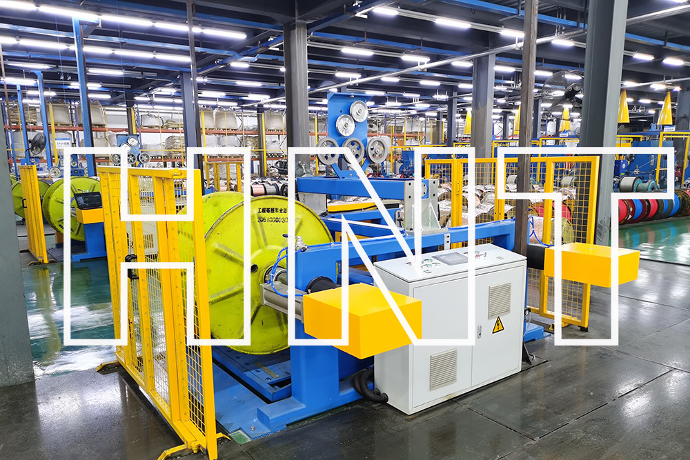 Cantilever Wire Take Up Machine 2500kg Double Reel Spooler