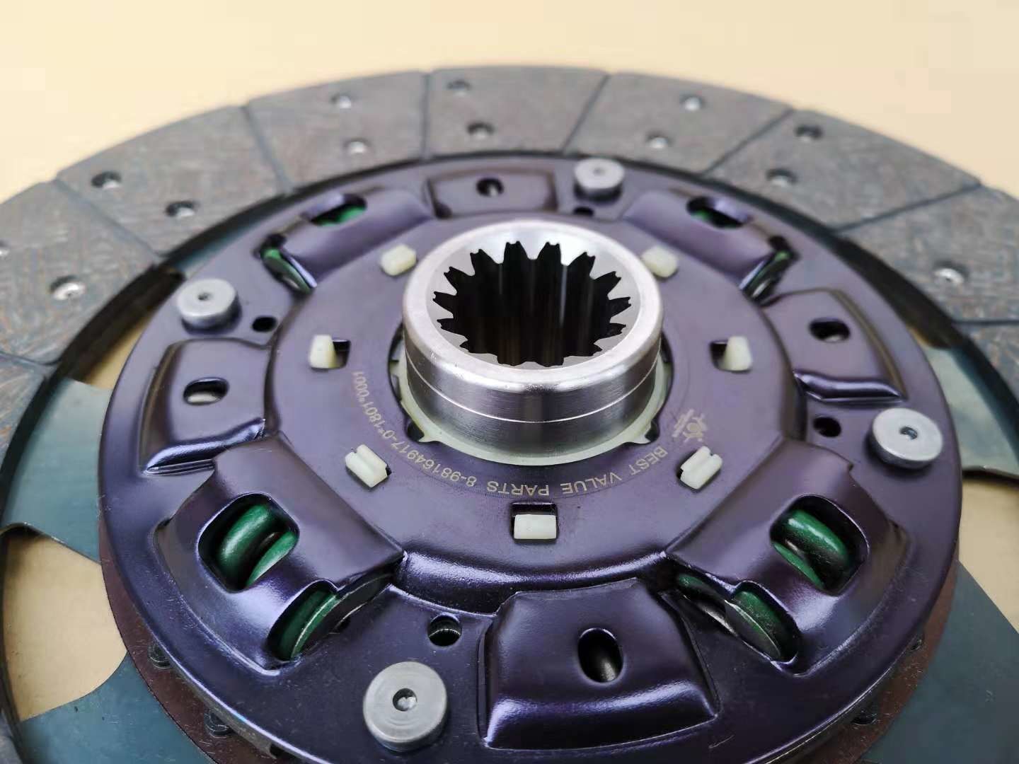 325 * 14 ISUZU Clutch Disc 8981649171 Purple Retaining Plate And Tall Iron Shaft