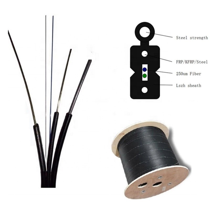 Fiber Optic Wire 1 Core 2 Core FTTH Drop Cable G657