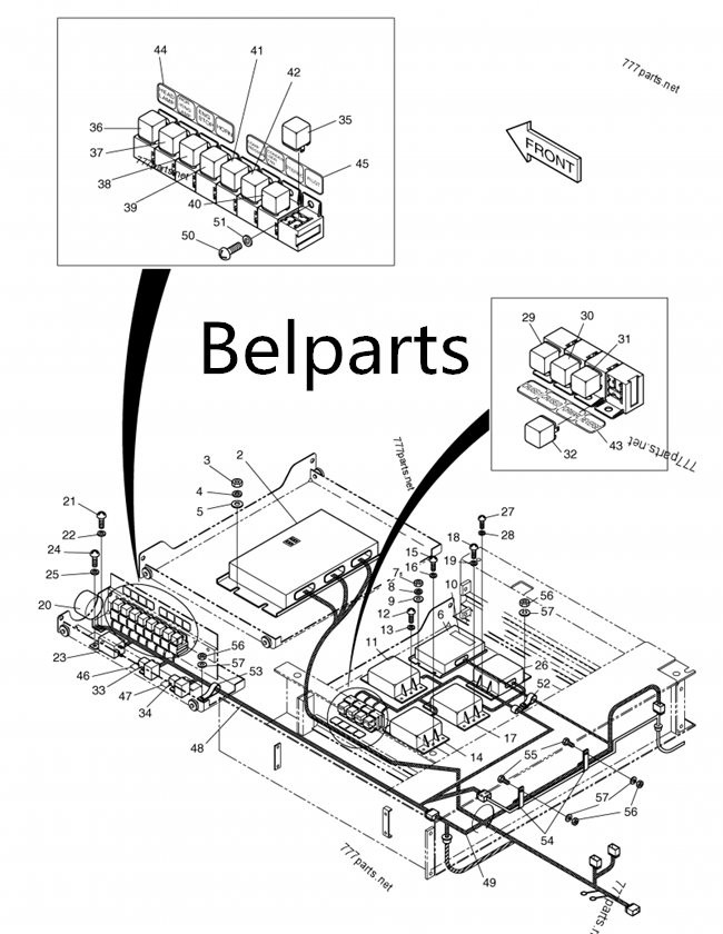 DH215-7 Compurter Big Board Excavator Hydraulic Parts 2543-1035 ECU Controller