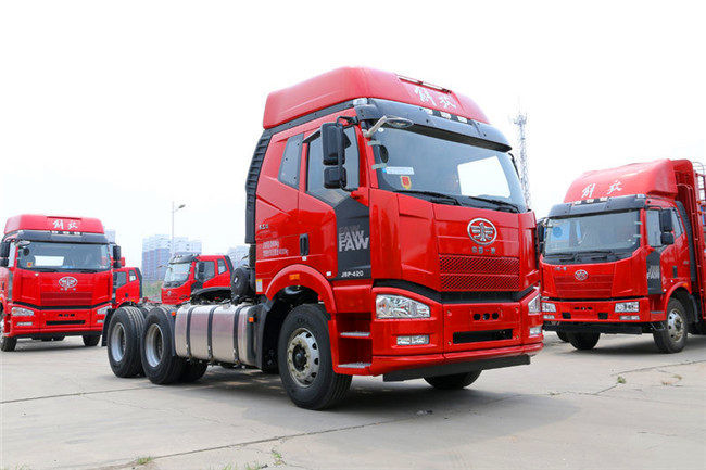 Emission Standard FAW JH6 Manual 6x4 Heavy Tipper Truck Tractor Left / Right Hand Drive