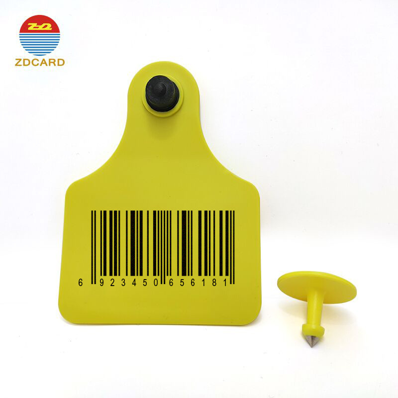 Livestock Management TPU 10m Reading Range Cattle Sheep Goat Ear Tags with Bracode