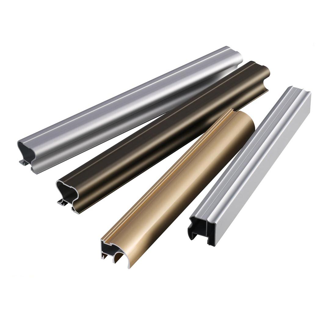 Wardrobe Closet Aluminum Profiles With Silver Bronze Surfaces