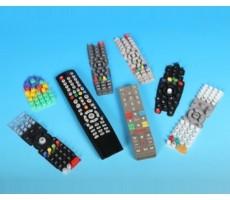 China silicone rubber remote control keypads black, white and other colors, Silicone rubber material 20-90shoreA on sale