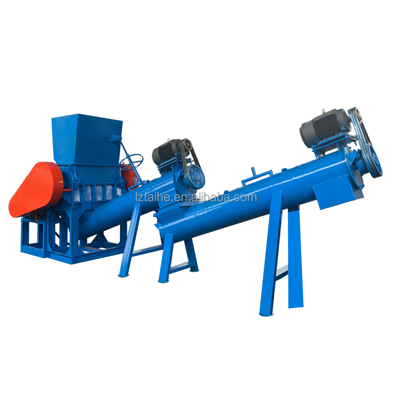 Floating Materials PP PE HDPE LDPE Washing Tank Plastic Crushing Recycling Machine Line
