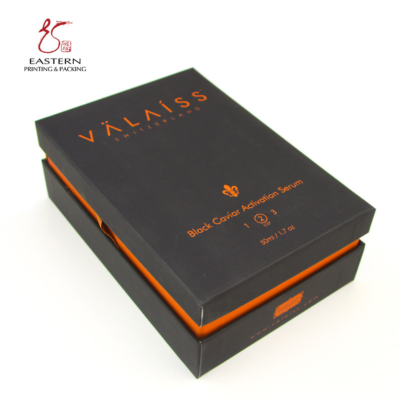 Eastern Pantone color Cosmetic Packaging Paper Box , Perfume Packaging Boxes With Lid