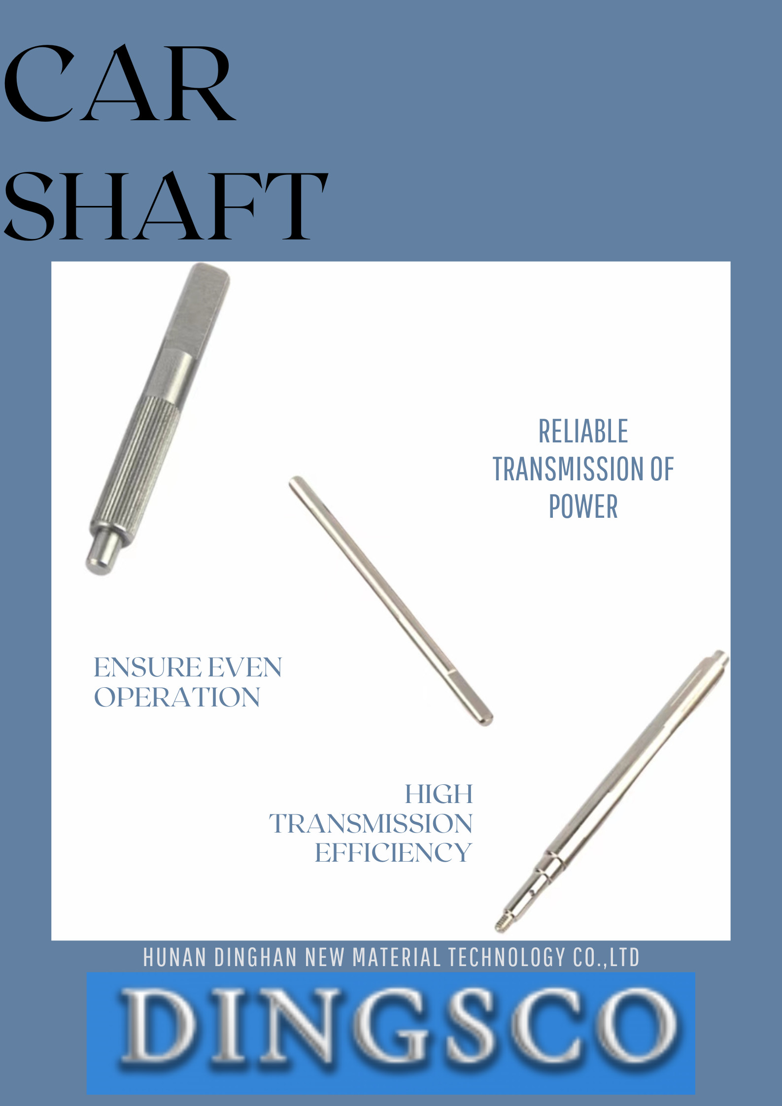 Car Shaft CNC Front Rear Drive Shafts Precision Machining Car Auto Spare Parts For The Great Wall Motor