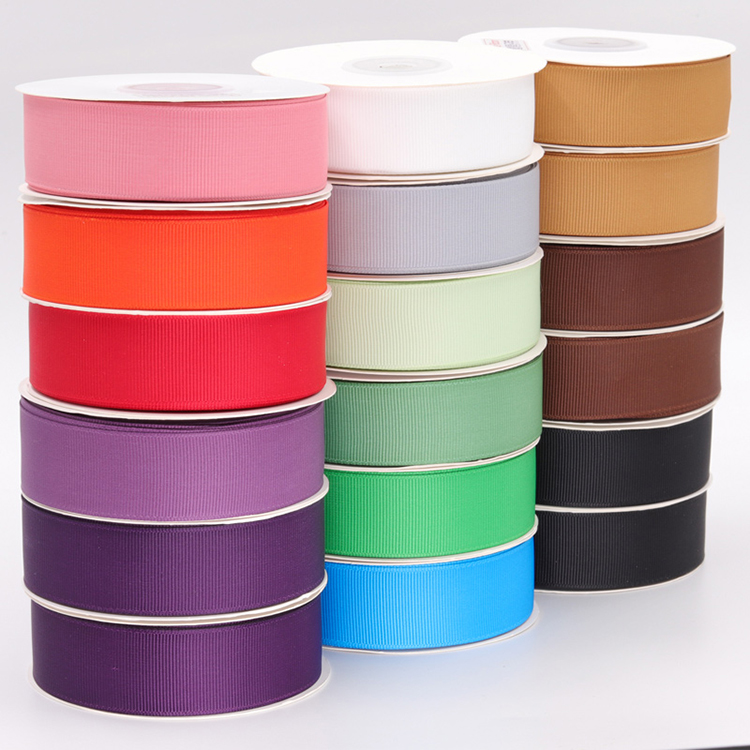 Single / Double Face Personalized Printed Grosgrain Ribbon 2 - 100MM Width
