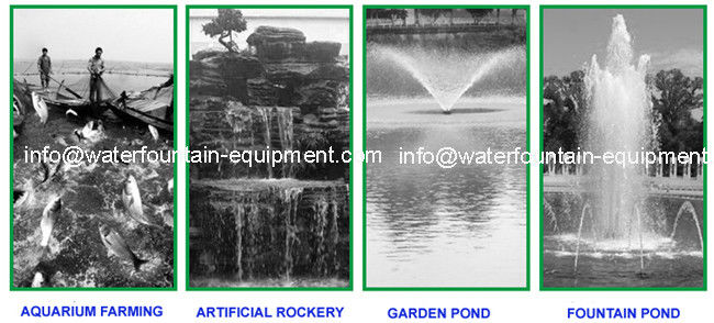 Plastic Multi - System Water Fountain Submersible Pump Energy Saving Big Flow Rate
