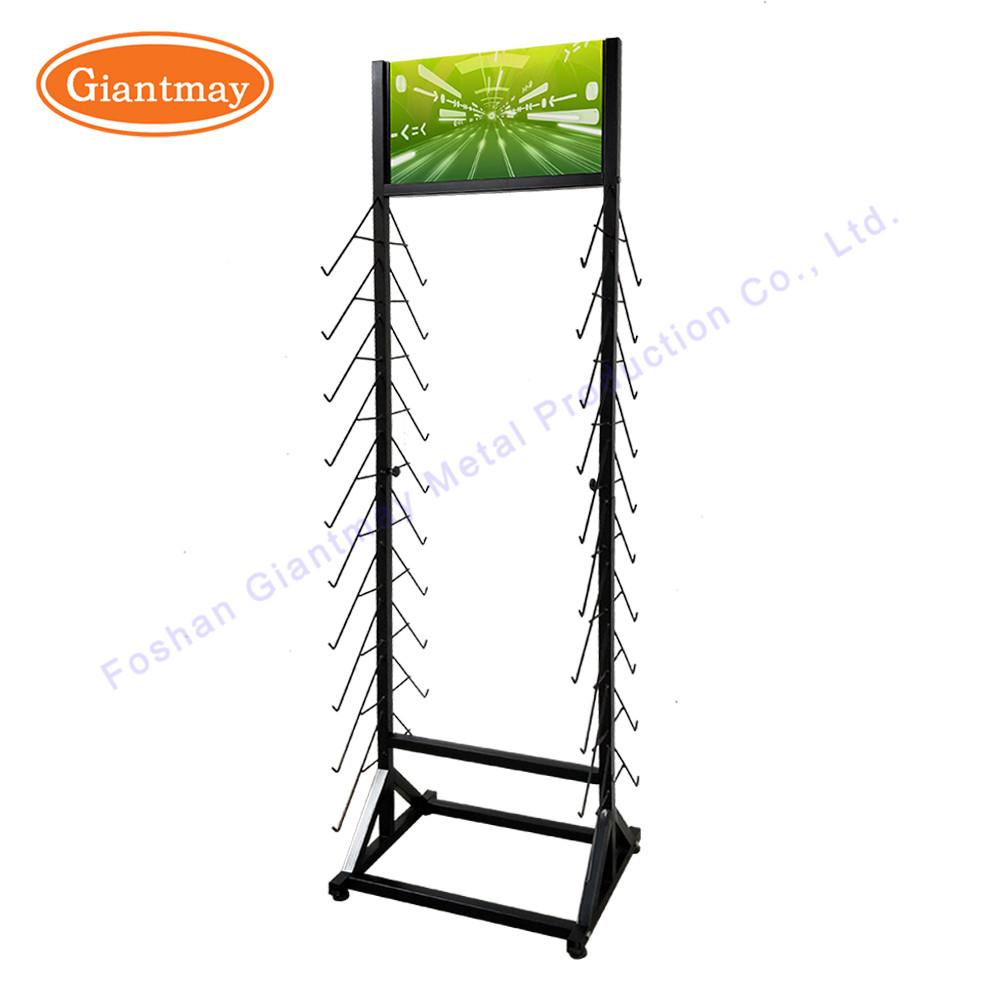 Double sided Ceramic Wood Panel Rack Tile Display Stand