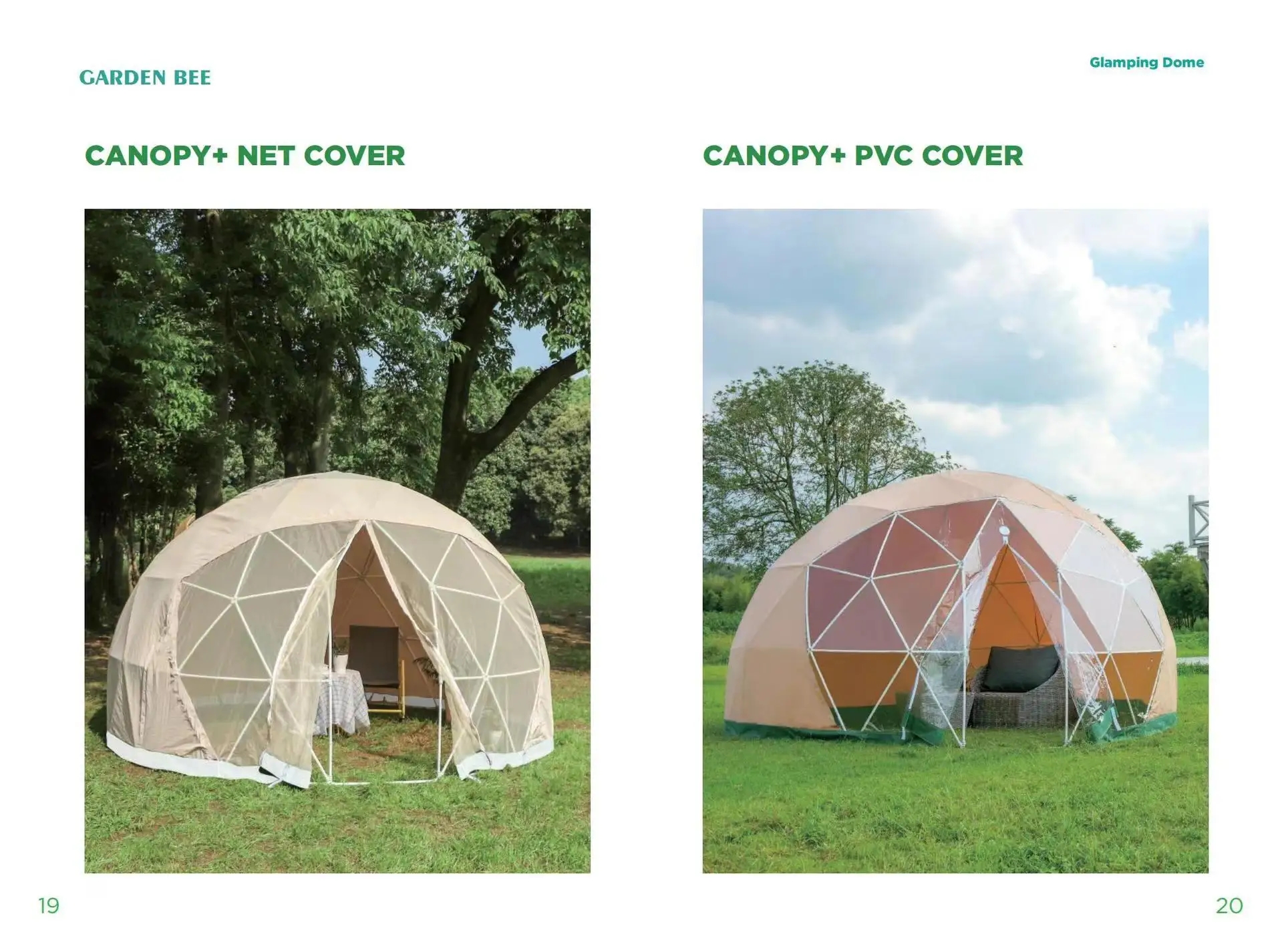 Customized Logo 2.9m Igloo Dome Tent Transparent PVC For Garden House