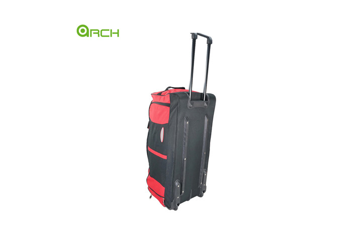 Rolling Luggage Bag 600d Polyester Wheeled Duffle with One Big Front Pocket