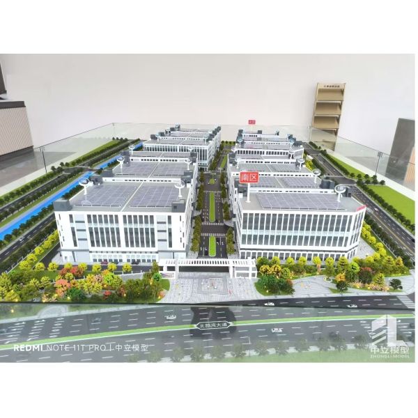 Industrial Building Model 1:120 Building Construction Model For Display Prototypes