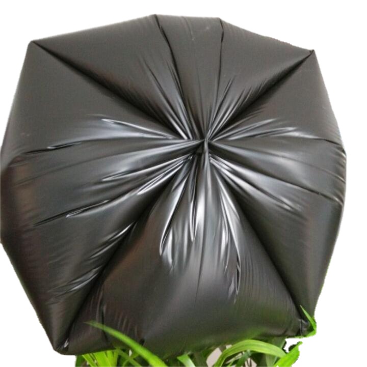 5-50 mic Thickness HDPE/LDPE/LLDPE Black Garbage Trash Bag from for Customer Needs
