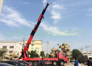 China Hydraulic 50t Semi Knuckle Movable Jib Crane Loader Truck Mounted With Foldable Boom on sale