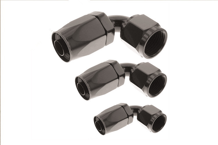 CNC Aluminium Universal Motorsport Parts 90 Degree Hose Fittings