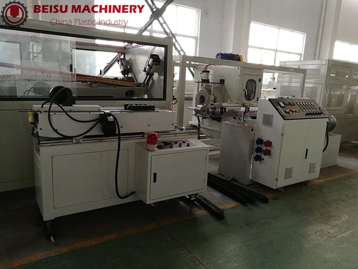 Single Wall Corrugated PP / PE Pipe Production Line For Electricity Tube Making