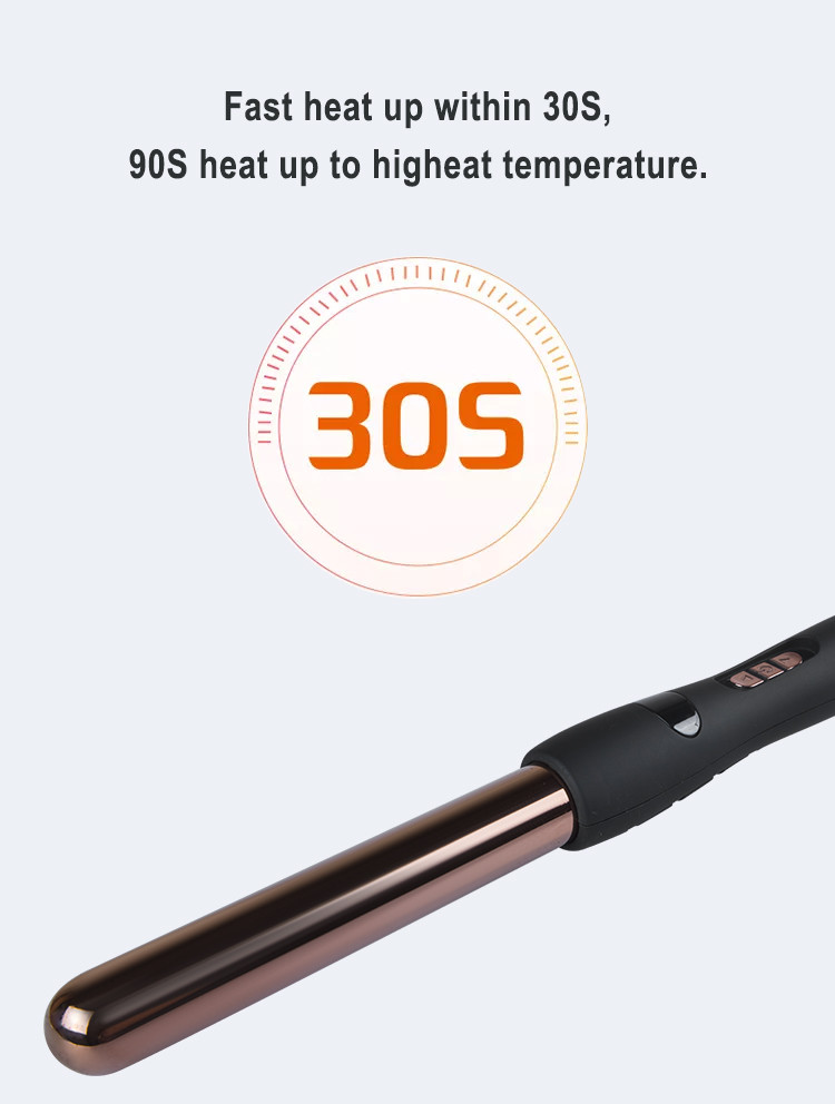 50 60Hz Mini Ceramic Hair Curler , Magic 1 Inch Curling Rod