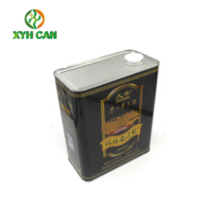 0.22mm Tinplate Rectangular Juice Cans For 650ml Beverage Drinks Juice